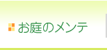 お庭のメンテ